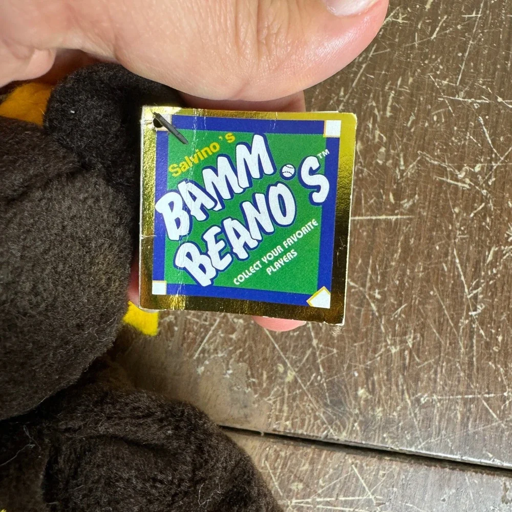 Salvino's Bamm Beano's Mark McGwire‎ Plush Bear 1998 Home Run #70 Collectible